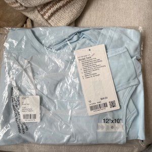 BRAND NEW WITH TAGS - LULU LEMON SCULPT TANK - LIGHT BLUE - SIZE 10